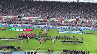 Scottish national anthem six nations 2024 italy vs scotland Flower of scotland  inno scozia [upl. by Hance]