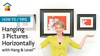 How to hang 3 pictures horizontally with Hang amp Level™ [upl. by Lias]