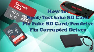 Identify fake SD Card  Fix CorruptedFake SD Card [upl. by Socher]