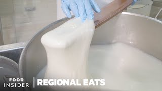 How Italian Burrata Cheese Is Made  Regional Eats [upl. by Asirrac345]