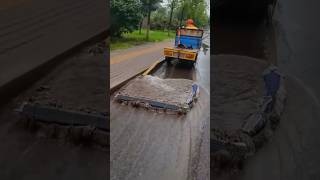 An amazing way to remove stagnant water from the road [upl. by Thea]