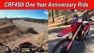 CRF450l Off road one year anniversary ride [upl. by Alake393]