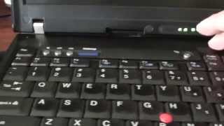 IBM ThinkPad R60 Laption How to Boot Into BIOS Configuration [upl. by Harned]