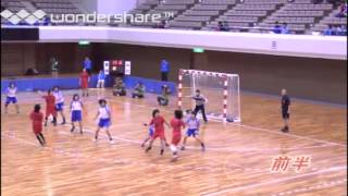 2013 JOCハンドボール大会女子決勝 スーパープレー [upl. by Elletnahc]