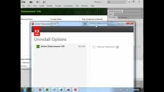 How to Uninstall Adobe Dreamweaver CS6 v120 [upl. by Epifano]