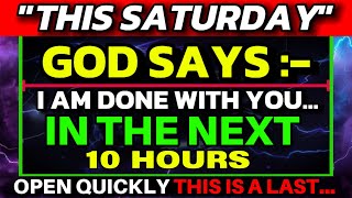 God says  I am done with you God message today 🛑 This Saturday ✝️ God urgent message godmessage [upl. by Yerxa]