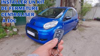 ep 13 INSTALLER UN KIT DE FERMETURE CENTRALISER 10€  Citroën C1 amp Peugeot 107 108 Toyota Aygo [upl. by Esmerelda]