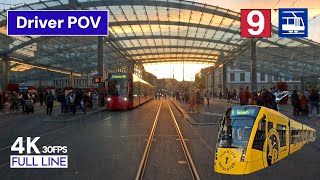 🇨🇭 Cab Ride Bern Tram Line 9 Drivers POV  Wankdorf  Wabern 4K [upl. by Alleciram350]