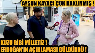 AYSUN KAYACI ÇOK HAKLI  Kuzu gibi milletiz  Erdoğanın açıklaması çok güldürdü [upl. by Clarance704]