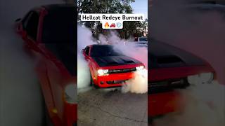 Hellcat Redeye Does HUGE Burnout [upl. by Saraiya705]