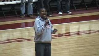 Justin Oliver Singing The National Anthem at The University of Alabama basketball game [upl. by Maribel]