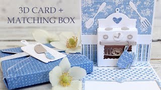 Country Kitchen  3D Card  Matching Box [upl. by Ettennek]