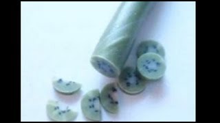 Kiwifruit Cane Tutorial  Polymer Clay [upl. by Ocin32]