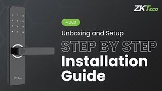 Unboxing and Setup of the ZKTeco ML100 Smart Lock  StepbyStep Installation Guide [upl. by Ruomyes]