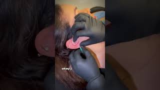 ⚠️ Quick AntiTragus piercing by undergroundbodypiercing piercing [upl. by Dat]