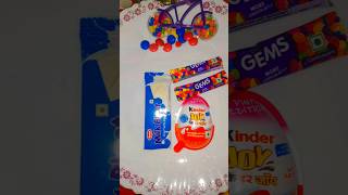 Kinder joy gems chocolate popsicle 🍫🤠shorts youtubeshorts shortsviral viralshort [upl. by Myo]