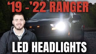 2019 2022 FORD RANGER CREE LED HEADLIGHTS INSTALLATION From F150LEDscom [upl. by Aillimac]