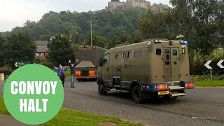 Protestors Stopping Nuclear Convoy By Jumping In Front Of Trucks [upl. by Fox]