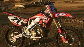 Project LA Sleeve Honda CR250 2 Stroke  Dirt Bike Magazine [upl. by Navoj]