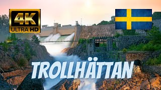 beautiful Trollhättan of SWEDEN  4K HD ULTRA en av de vackraste plats i Sverige [upl. by Tavis]