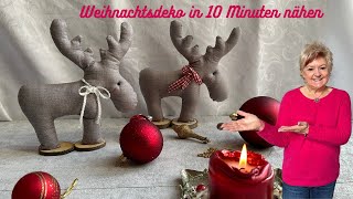 🎄DIY Weihnachtsdeko nähen  einfache SchrittfürSchritt Anleitung für festliche Deko 🎅🏼 [upl. by Affay594]