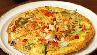 Seafood scallion pancake  Best scallion pancake recipe [upl. by Jaye]