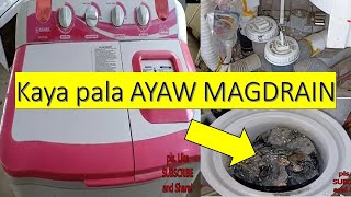 Washing Machine not Draining problem trouble shooting and repair TAGALOG [upl. by Xanthus]