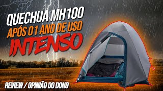 GVLOG CURITIBA  ANÁLISE DA BARRACA QUECHUA MH100 APÓS 1 ANO DE USO INTENSO REVIEWOPINIÃO DO DONO [upl. by Charlene955]