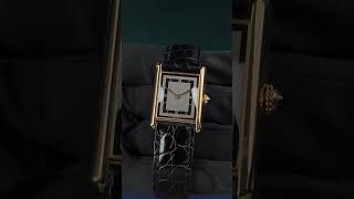 CARTIER TANK MUST DE CARTIER VERMEIL YELLOWGOLD GREY DIAL WATCH ONLY [upl. by Orton]