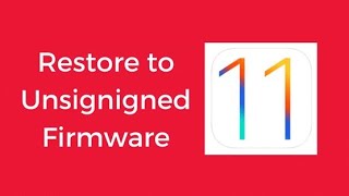 How to install unsigned IPSW to downgrage firmware on AppleIOS [upl. by Lexerd913]