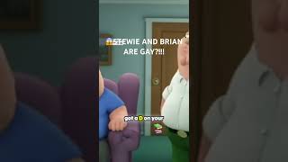 STEWIE AND BRIAN KISS😱😱 familyguy familyguyclips familyguyfunnymoments familyguymeme [upl. by Ynnob]