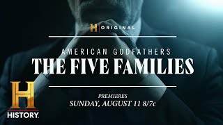 American Godfathers The Five Families Trailer  New 3Night Event Premieres 811 at 87c  History [upl. by Atled]