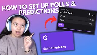 How to Create a Twitch Poll and Prediction Twitch Mod Tutorial [upl. by Quartus253]