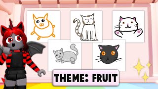 Every Theme is CATS  Roblox Speed Draw [upl. by Kruger]