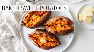 BAKED SWEET POTATO  how to bake sweet potatoes perfectly [upl. by Alekahs]