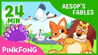 The Old Lion and the fox and 7 songs Aesops Fables   Compilation  Pinkfong Songs for Children [upl. by Jesus]