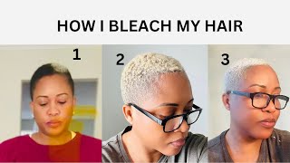 March 2 2024 How to bleach your hair at home [upl. by Holly]