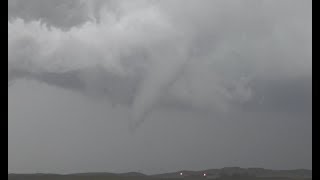 Incredible elephant trunk tornado near Eckley Colorado on May 7 2016 [upl. by Ahseiyt817]