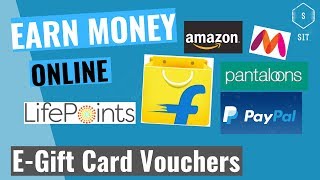 How To Earn Money Online With Lifepoints  Paypal  EGift Vouchers  Amazon  Flipkart  Myntra [upl. by Eastlake]