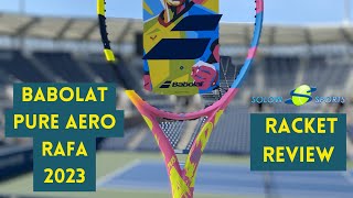 Babolat Pure Aero Rafa 2023 Tennis Racket Review [upl. by Spense]