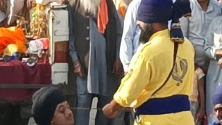 Waheguru da Khalsa 🙏akhan ban k surma ponda hoya sikh sikh khalsa gatka viralvideo waheguru [upl. by Whorton367]