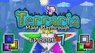 My Terraria Mage Star Base Build  Terraria 144 Mage PlaythroughGuide Ep7 [upl. by Etheline]