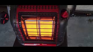 Mr Heater Big Buddy Portable Radiant Propane Heater Unboxing amp First Use [upl. by Nilram487]