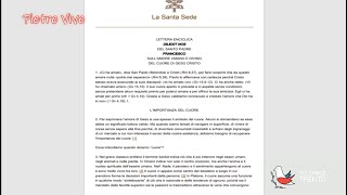 Dilexit nos la quarta enciclica di Papa Francesco  Pietre Vive  Puntata del 02112024 [upl. by Inami]