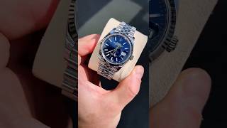 Rolex Date Just 36mm Blue Face Automatic Movement 904 SS Waterproof Sapphire rolexwatch watch [upl. by Lebasiairam]