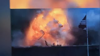 Explosion at large batteryrecycling in Missouri Telsa [upl. by Nairehs]