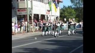 Maclean Highland Gathering 2012 Street March [upl. by Cooperstein]