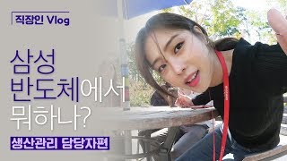 직장인 Vlog 삼성반도체에서 뭐하나 생산관리 담당자편 [upl. by Arsi]