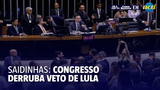 Congresso derruba veto de Lula e proíbe quotsaidinhaquot de presos [upl. by Suzanne]