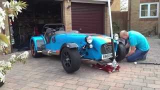 Time Lapse Tyre Change on my Caterham R500 Duratec [upl. by Valaria720]